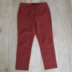 Maroon white House Black market Pants
